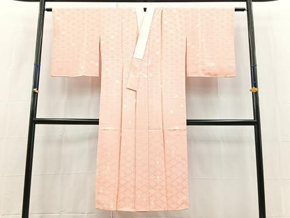 平和屋着物■長襦袢　袷　七宝文　正絹　逸品　未使用　BAAX9206yc