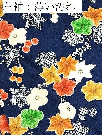 平和屋着物■上質な小紋　草花文　金彩　正絹　逸品　BAAX9207yc