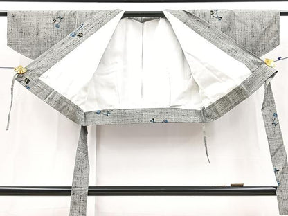 平和屋着物■上質な紬　二部式　鈴文　正絹　逸品　BAAX9212yc