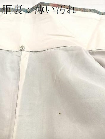 平和屋着物■上質な紬　吉祥文　正絹　逸品　未使用　BAAX9213yc