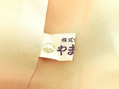 平和屋着物■訪問着　貝桶秋草文　暈し染め　金銀彩　やまと誂製　正絹　逸品　BAAX9215yc