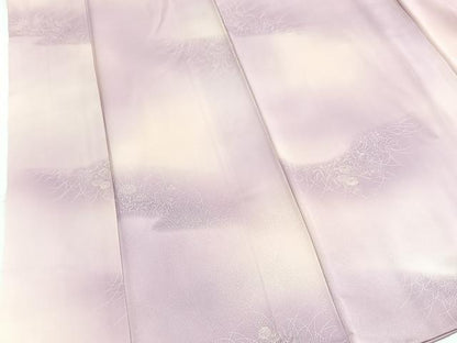 平和屋着物■上質な小紋　秋草文　暈し染め　正絹　逸品　BAAX9219yc