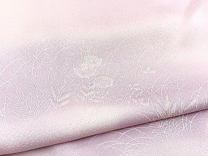 平和屋着物■上質な小紋　秋草文　暈し染め　正絹　逸品　BAAX9219yc