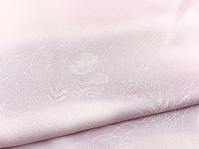平和屋着物■上質な小紋　秋草文　暈し染め　正絹　逸品　BAAX9219yc