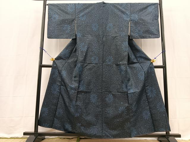 平和屋着物■小紋　菊尽くし　洗える着物　BAAX9222yc