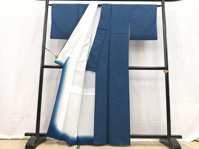 平和屋着物●江戸小紋　あられ文　洗える着物　BAAX9223yc