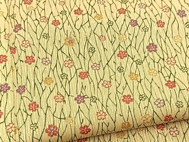 平和屋着物■小紋　桜散らし　洗える着物　BAAX9228yc