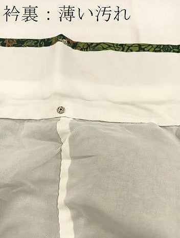 平和屋着物■小紋　切嵌更紗花文　洗える着物　BAAX9229yc