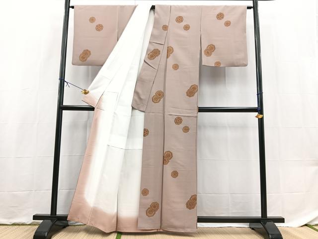 平和屋着物■小紋　鏡裏文　洗える着物　BAAX9237yc