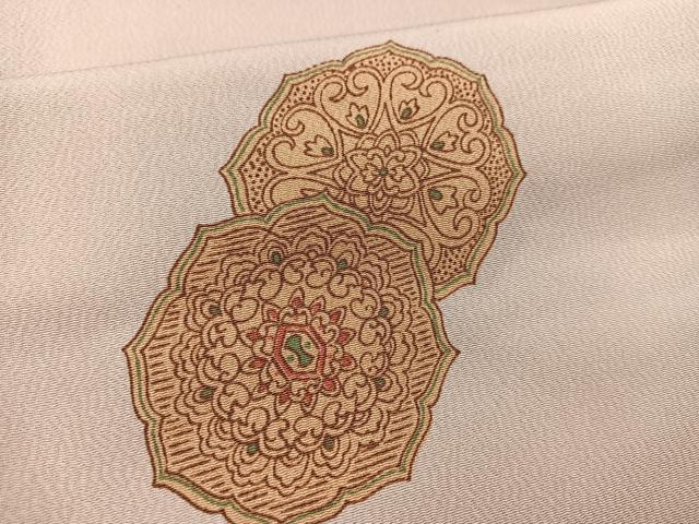 平和屋着物■小紋　鏡裏文　洗える着物　BAAX9237yc