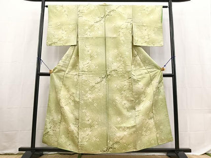 平和屋着物■小紋　枝花文　暈し染め　洗える着物　BAAX9247yc
