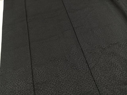 平和屋着物■色無地　石垣地紋　黒地　洗える着物　BAAX9250yc