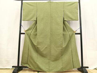 平和屋着物■小紋　こぼれ松葉文　洗える着物　BAAX9266yc
