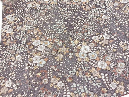 平和屋着物■小紋　辻が花　洗える着物　未使用　BAAX9268yc