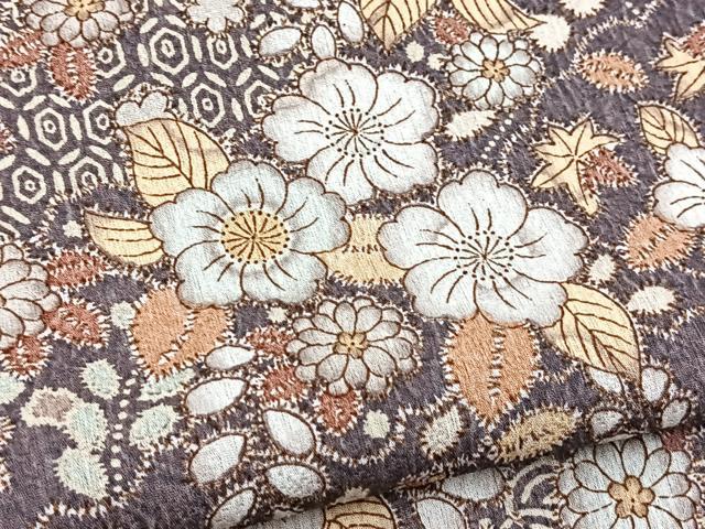 平和屋着物■小紋　辻が花　洗える着物　未使用　BAAX9268yc