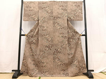 平和屋着物■小紋　辻が花　洗える着物　BAAX9278yc