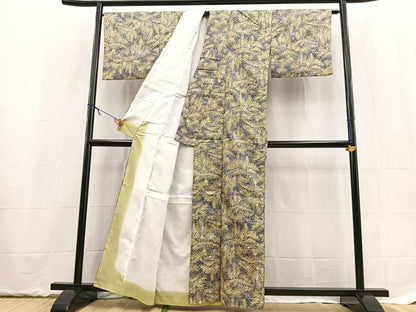 平和屋着物■小紋　風景樹林文　洗える着物　BAAX9288yc