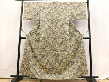 平和屋着物■小紋　風景樹林文　洗える着物　BAAX9288yc