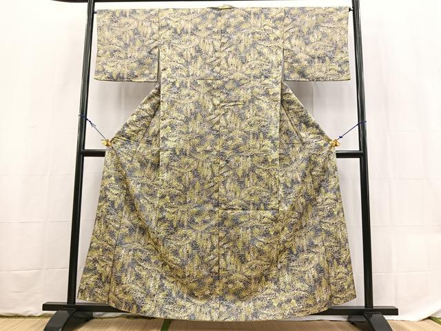 平和屋着物■小紋　風景樹林文　洗える着物　BAAX9288yc