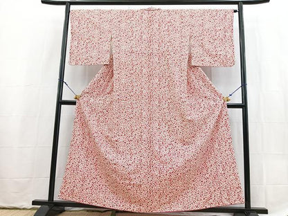 平和屋着物■小紋　薔薇尽くし　洗える着物　BAAX9289yc
