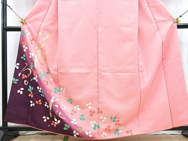 平和屋着物■訪問着　背抜き仕立て　花鳥風月　暈し染め　金銀彩　洗える着物　BAAX9290yc