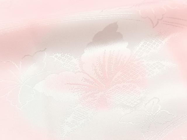 平和屋着物■長襦袢　無双仕立て　流水花地紋　暈し染め　洗える着物　BAAX9292yc