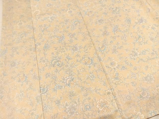 平和屋着物■小紋　更紗花文　洗える着物　BAAX9304yc