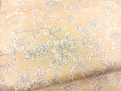 平和屋着物■小紋　更紗花文　洗える着物　BAAX9304yc