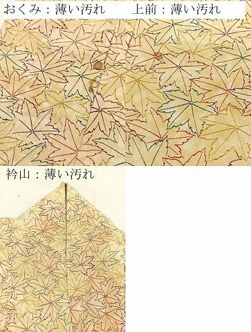 平和屋着物■小紋　楓尽くし　洗える着物　BAAX9308yc