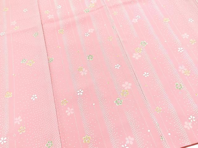 平和屋着物■小紋　舞花文　洗える着物　BAAX9327yc