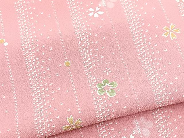 平和屋着物■小紋　舞花文　洗える着物　BAAX9327yc