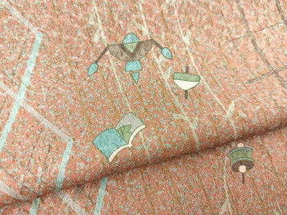 平和屋着物■小紋　玩具文　洗える着物　BAAX9328yc