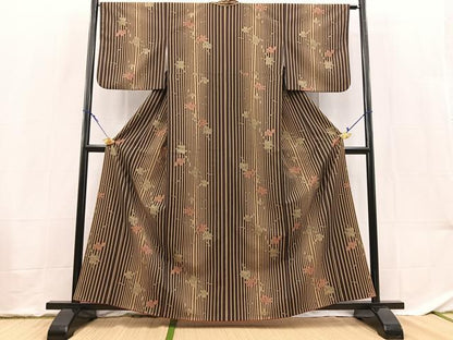 平和屋着物■小紋　カトレア　洗える着物　BAAX9339yc