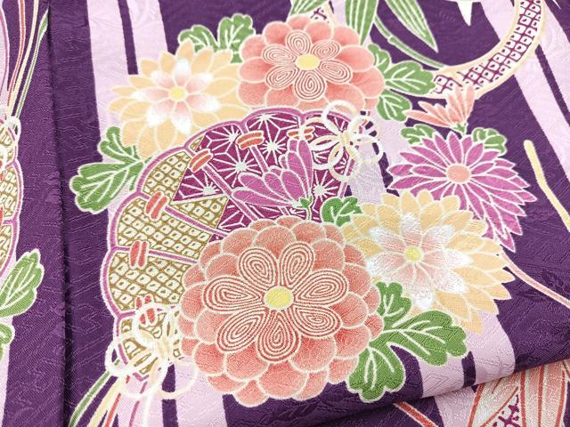 平和屋着物■小紋　薬玉　洗える着物　BAAX9340yc