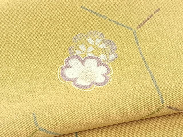 平和屋着物■小紋　亀甲花文　洗える着物　BAAX9349yc