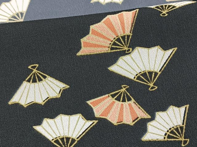 平和屋着物■訪問着　背抜き仕立て　扇面尽くし　暈し染め　洗える着物　BAAX9354yc