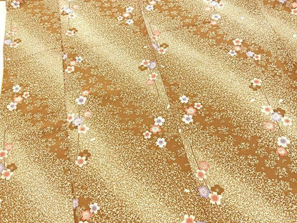 平和屋着物■小紋　枝桜文　洗える着物　BAAX9372yc