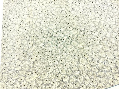 平和屋着物■小紋　亀甲花文　洗える着物　BAAX9387yc
