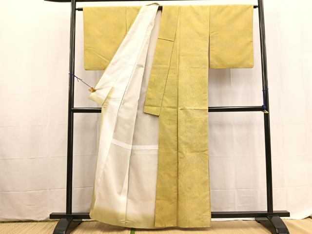 平和屋着物■小紋　鹿の子文様　暈し染め　洗える着物　BAAX9397yc