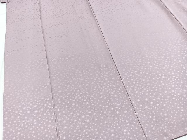 平和屋着物■色無地　あられ地紋　梅鼠色　洗える着物　未使用　BAAX9402yc