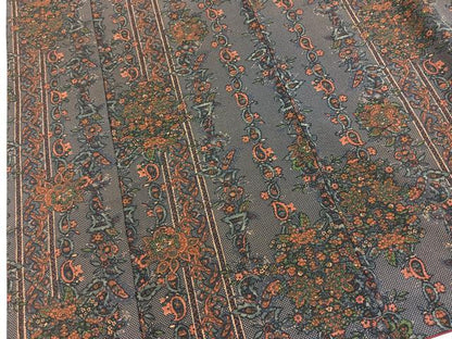 平和屋着物■小紋　更紗花文　洗える着物　BAAX9404yc