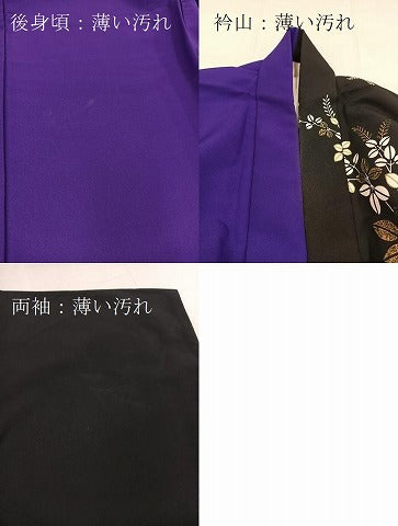 平和屋着物■訪問着　萩文　金彩　洗える着物　BAAX9406yc