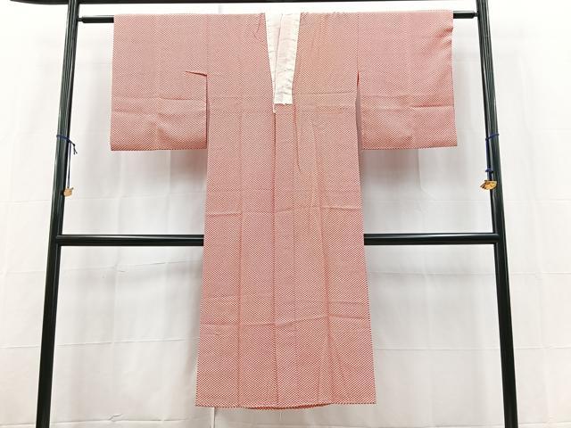 平和屋着物■長襦袢　無双仕立て　鹿の子文様　洗える着物　未使用　BAAX9431yc