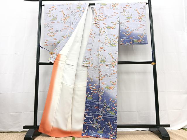 平和屋着物■訪問着　松竹梅御所解文　暈し染め　金彩　正絹　逸品　BAAX9434yc