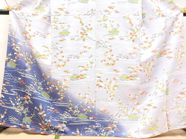 平和屋着物■訪問着　松竹梅御所解文　暈し染め　金彩　正絹　逸品　BAAX9434yc