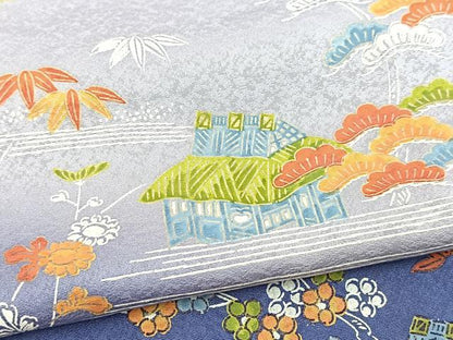 平和屋着物■訪問着　松竹梅御所解文　暈し染め　金彩　正絹　逸品　BAAX9434yc
