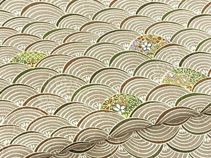平和屋着物■小紋　花青海波　洗える着物　BAAX9437yc