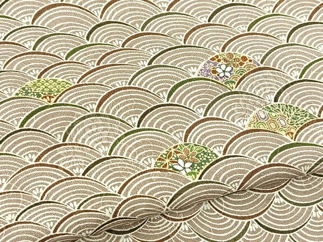 平和屋着物■小紋　花青海波　洗える着物　BAAX9437yc