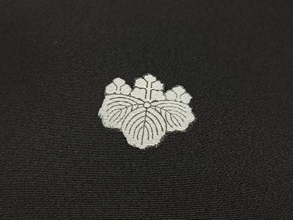 平和屋着物■黒留袖　飛鶴吉祥花文　洗える着物　BAAX9443yc