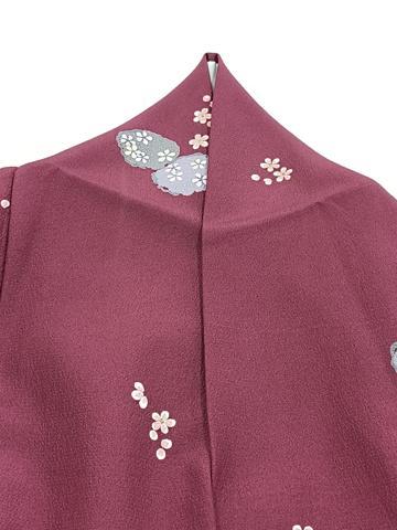 平和屋着物■小紋　草花文　洗える着物　BAAX9452yc